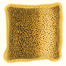 Leopard Print Linen cushion Euro size