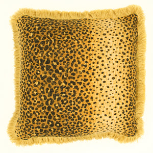 Leopard Print Linen cushion Euro size